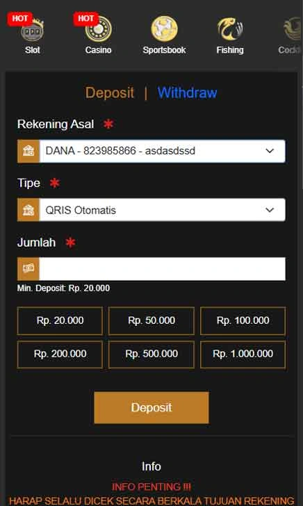 cara deposit Gems365 Slot Fast App